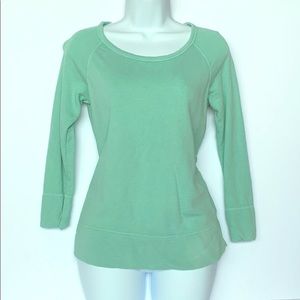 James Perse Mint Green Long Sleeve Top / Sweatshirt Size 1 Small